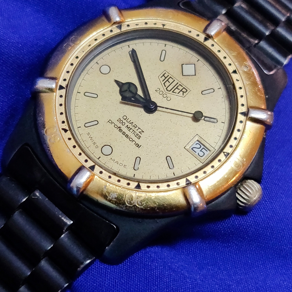 Tag Heuer 2000 Gold and Black Watch